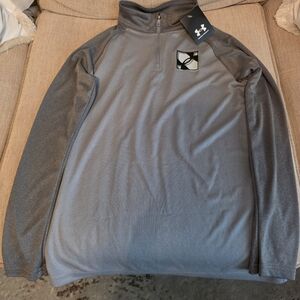 Boys Youth Size Med Under Armour Steel Gray Performance Pullover